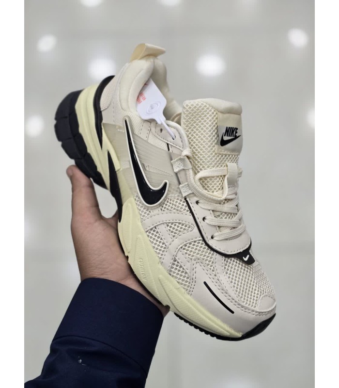 کفش پیاده روی نایک وی تو کی 5 کرم مشکی Nike V2k 5 Cream Black