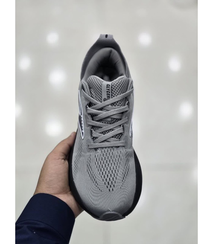 کفش پیاده روی مردانه بروکس گلیسیرین 22 طوسی مشکی Brooks Glycerin 22