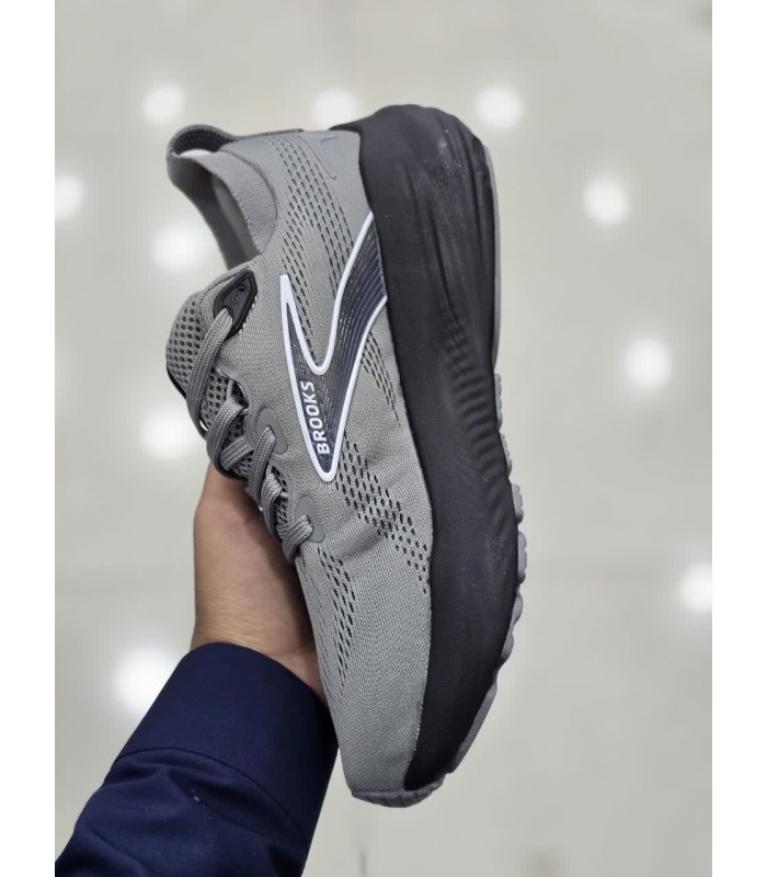 کفش پیاده روی مردانه بروکس گلیسیرین 22 طوسی مشکی Brooks Glycerin 22