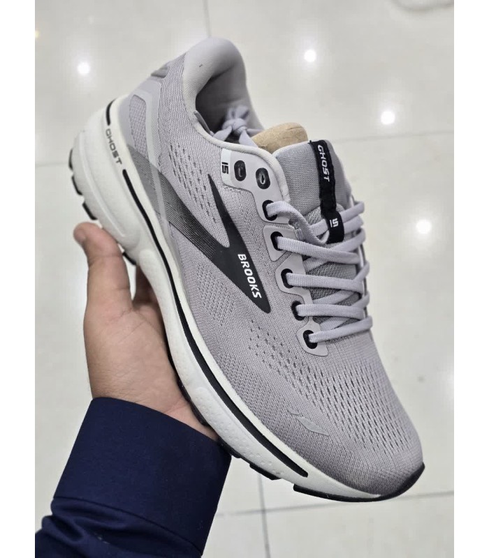 کفش پیاده روی بروکس گوست 15 Brooks Ghost 15 Athletic Gray