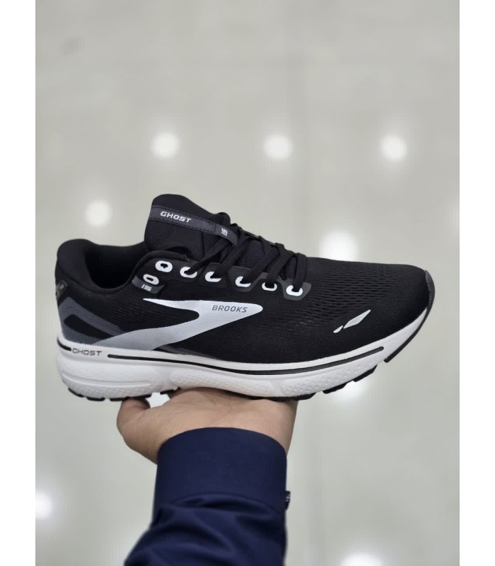 کفش پیاده روی بروکس گوست 15 Brooks Ghost 15 Athletic Black White