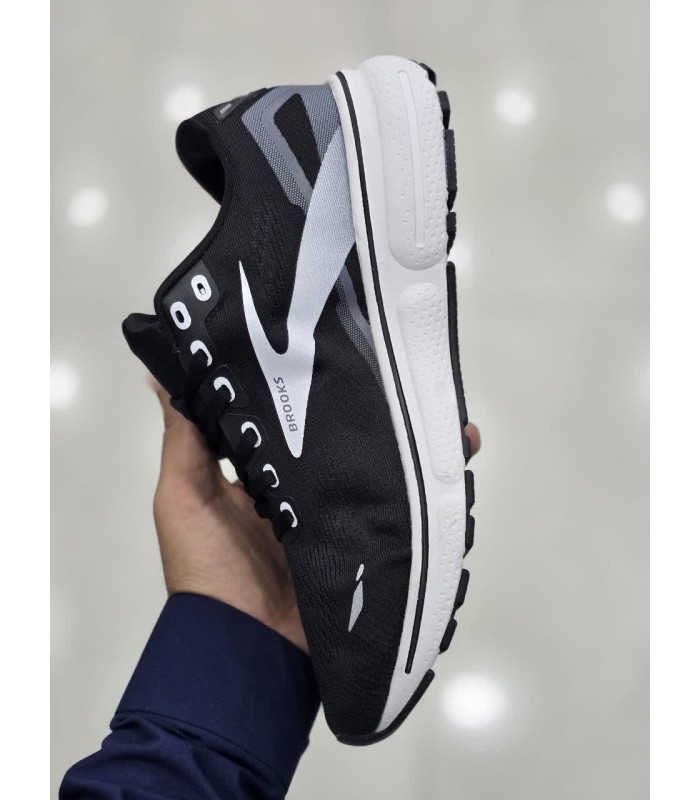 کفش پیاده روی بروکس گوست 15 Brooks Ghost 15 Athletic Black White