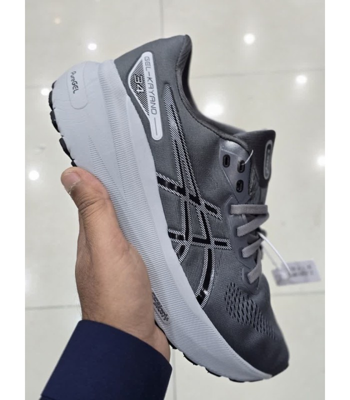 کفش پیاده روی مردانه اسیکس کایانو 34 خاکستری Asics Kayano 34 Gray