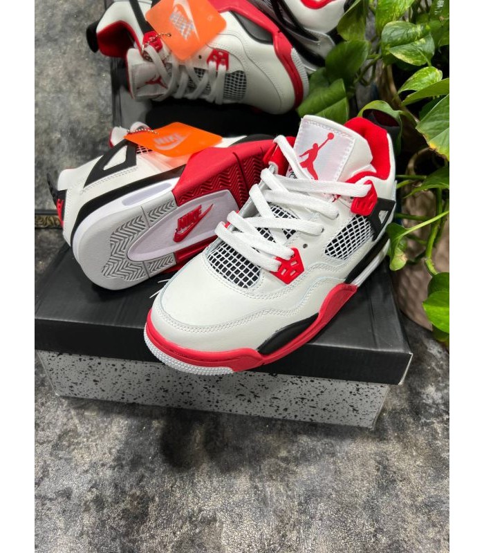 کفش بسکتبال نایک ایر جردن ۴ اولدفایر Nike air jordan 4 old fire