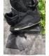 کفش بسکتبال نایک ایر جردن ۴ کواز مشکی Nike air Jordan 4 kaws black suede