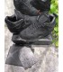 کفش بسکتبال نایک ایر جردن ۴ کواز مشکی Nike air Jordan 4 kaws black suede
