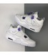 کفش بسکتبال نایک ایر جردن ۴ سفید بنفش Nike air jordan 4 white and purple