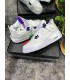کفش بسکتبال نایک ایر جردن ۴ سفید بنفش Nike air jordan 4 white and purple