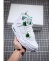کفش بسکتبال نایک ایر جردن ۴ سفید سبز Nike air jordan 4 white and green