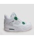 کفش بسکتبال نایک ایر جردن ۴ سفید سبز Nike air jordan 4 white and green