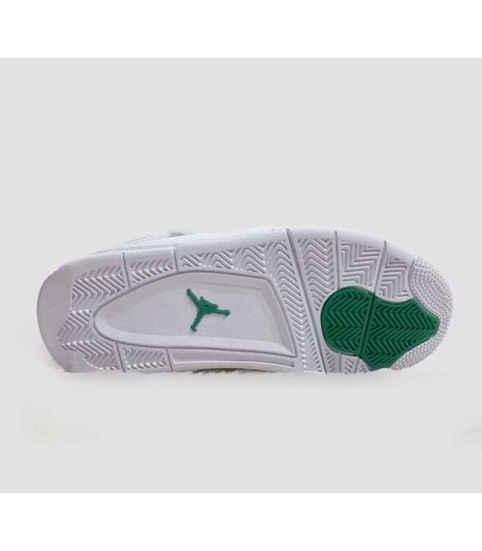 کفش بسکتبال نایک ایر جردن ۴ سفید سبز Nike air jordan 4 white and green