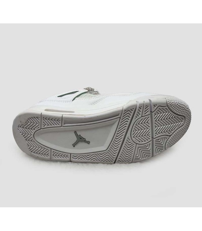کفش بسکتبال نایک ایر جردن ۴ سفید Nike air Jordan 4 white and silver