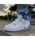 کفش بسکتبال نایک ایر جردن ۴ سفید Nike air Jordan 4 white and silver