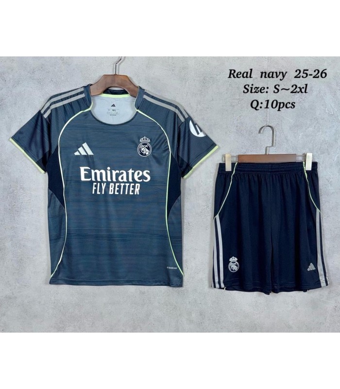 تیشرت و شورت دوم رئال مادرید Real Madrid Away Kit 2026