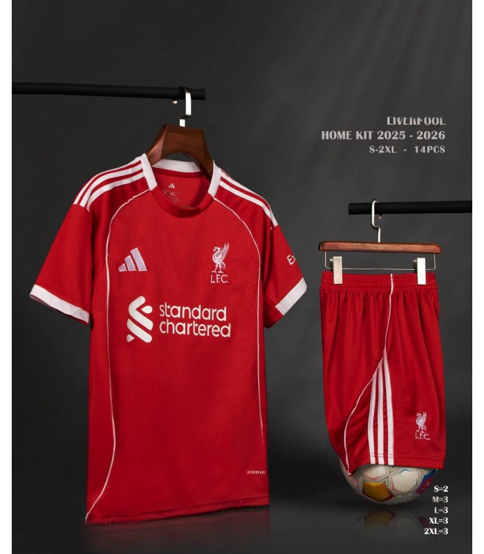 تیشرت و شورت اول لیورپول liverpool Home T-Shirt 2026