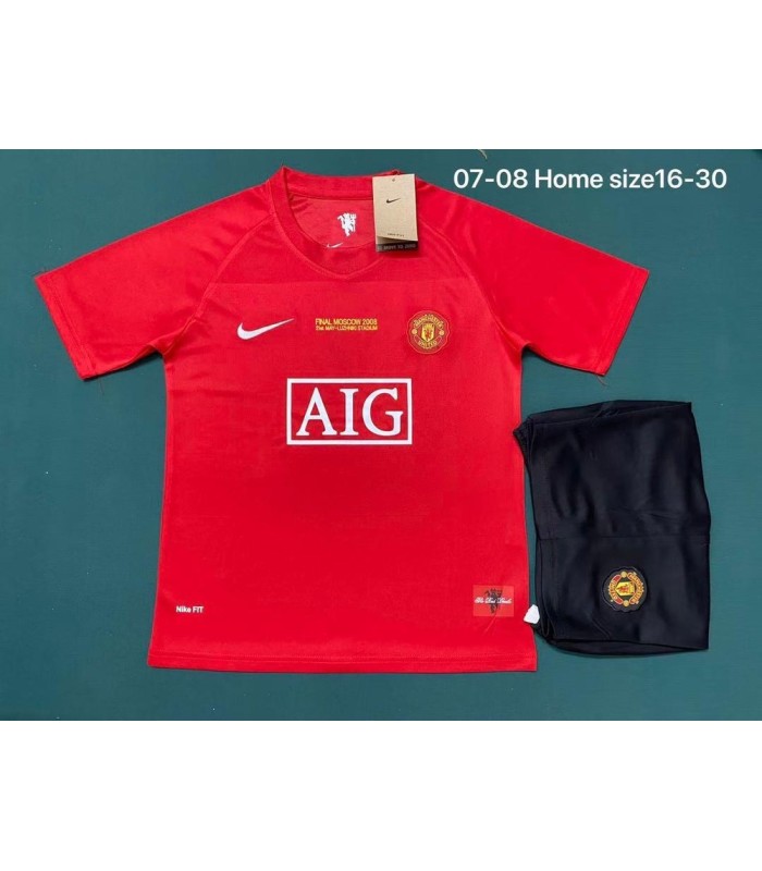 تیشرت و شورت اول کلاسیک منچستریونایتد Manchester United Home Classic T-Shirt 2008