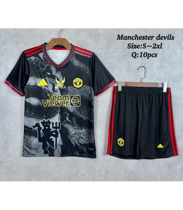تیشرت و شورت کانسپت دراگون منچستریونایتد Manchester United Cn Kit 2026