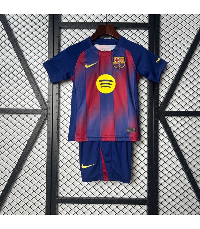 تیشرت و شورت بچگانه بارسلونا Barcelona Home Kid 2026
