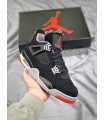کفش بسکتبال نایک ایر جردن 4 طرح اصلی Nike Air Jordan 4 Retro "Bred Reimagined" BW