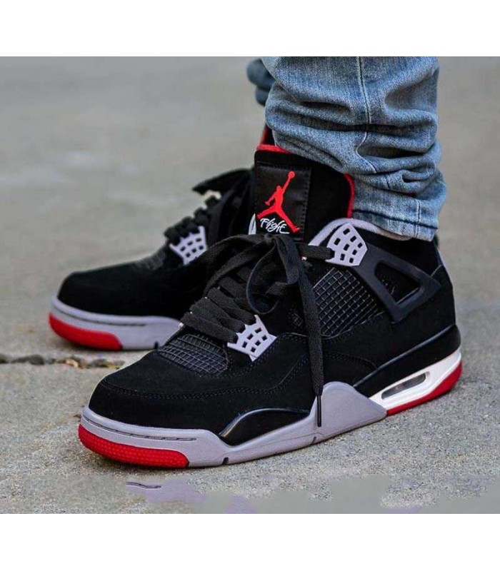کفش بسکتبال نایک ایر جردن 4 طرح اصلی Nike Air Jordan 4 Retro "Bred Reimagined" BW