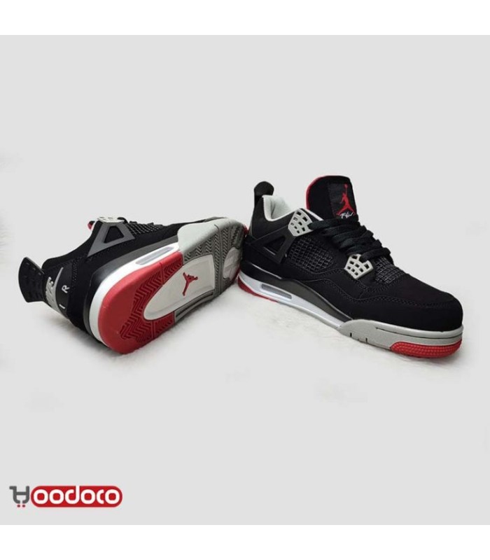 کفش بسکتبال نایک ایر جردن 4 طرح اصلی Nike Air Jordan 4 Retro "Bred Reimagined" BW