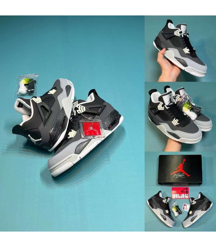 کفش بسکتبال نایک جردن Nike Air Jordan 4 gray black