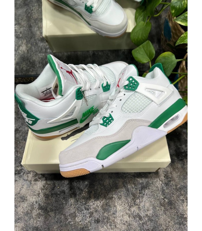 کفش بسکتبال نایک ایر جردن Air JORDAN 4 RETRO WHITE GREEN