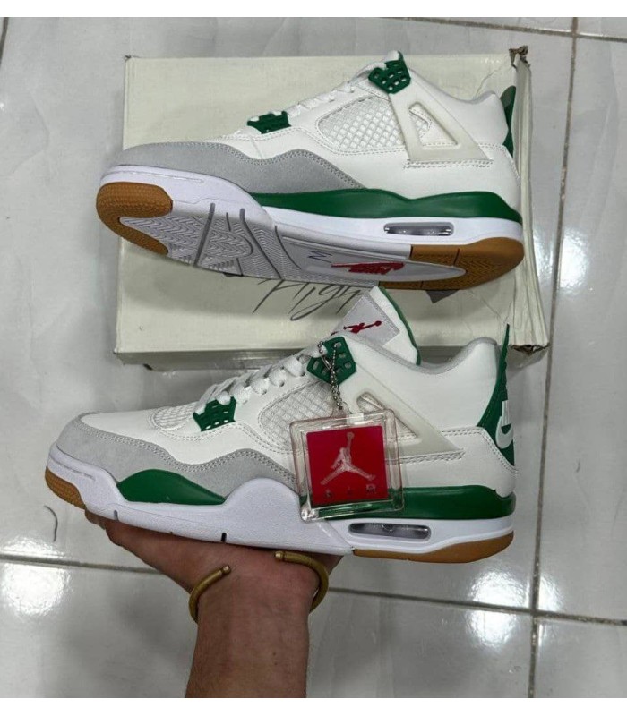 کفش بسکتبال نایک ایر جردن Air JORDAN 4 RETRO WHITE GREEN