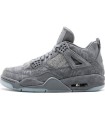 کفش بسکتبال نایک ایر جردن ۴ کاز خاکستری جیر Nike jordan 4 xx suede leather gray