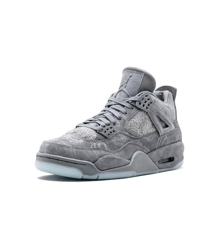 کفش بسکتبال نایک ایر جردن ۴ کاز خاکستری جیر Nike jordan 4 xx suede leather gray