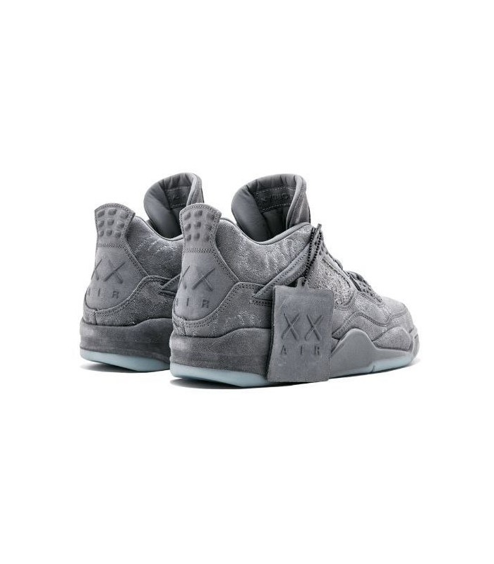 کفش بسکتبال نایک ایر جردن ۴ کاز خاکستری جیر Nike jordan 4 xx suede leather gray