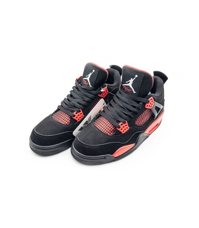 کفش بسکتبال نایک ایر جردن ۴ مشکی Nike air jordan 4 black red