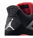 کفش بسکتبال نایک ایر جردن ۴ مشکی Nike air jordan 4 black red