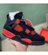 کفش بسکتبال نایک ایر جردن ۴ مشکی Nike air jordan 4 black red