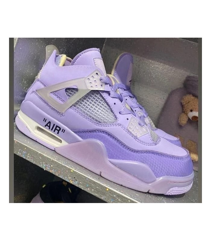 کفش بسکتبال نایک ایر جردن ۴ بنفش Nike air jordan 4 purple