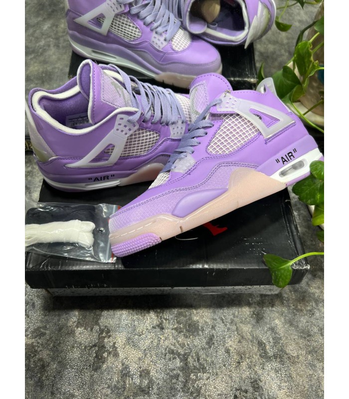 کفش بسکتبال نایک ایر جردن ۴ بنفش Nike air jordan 4 purple