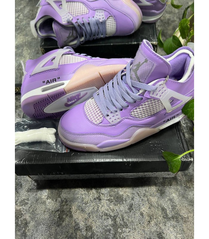 کفش بسکتبال نایک ایر جردن ۴ بنفش Nike air jordan 4 purple