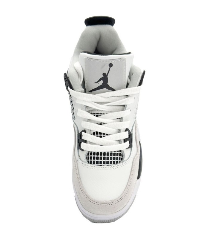 کفش بسکتبال نایک ایر جردن ۴ میلیتری سفید مشکی Nike air jordan 4 military White balck