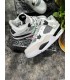 کفش بسکتبال نایک ایر جردن ۴ میلیتری سفید مشکی Nike air jordan 4 military White balck