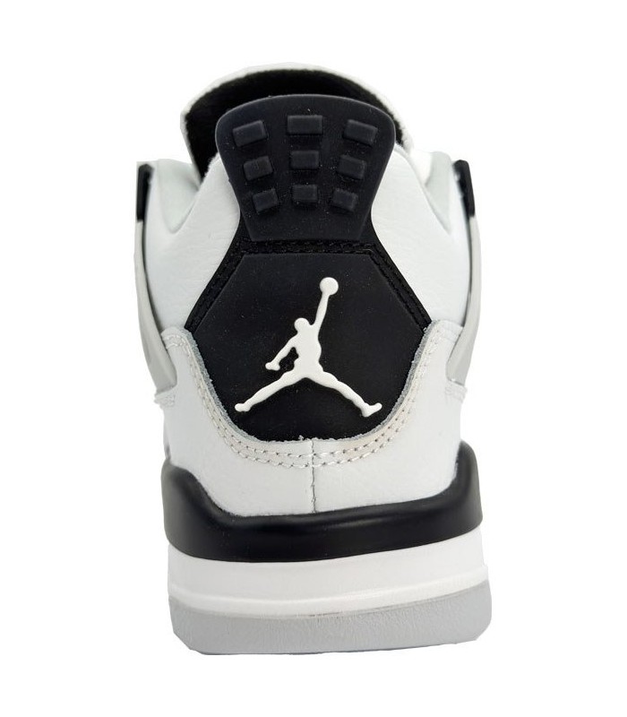 کفش بسکتبال نایک ایر جردن ۴ میلیتری سفید مشکی Nike air jordan 4 military White balck