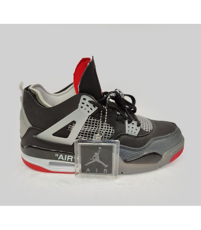 کفش بسکتبال نایک ایر جردن ۴ مشکی Nike air Jordan 4 off white black