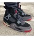 کفش بسکتبال نایک ایر جردن ۴ مشکی Nike air Jordan 4 off white black