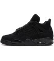کفش بسکتبال نایک ایر جردن ۴ تمام مشکی Nike air Jordan 4 Full black