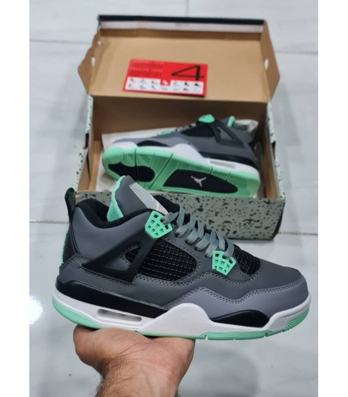 کفش بسکتبال نایک ایر جردن 4 خاکستری Nike air Jordan 4 Gray