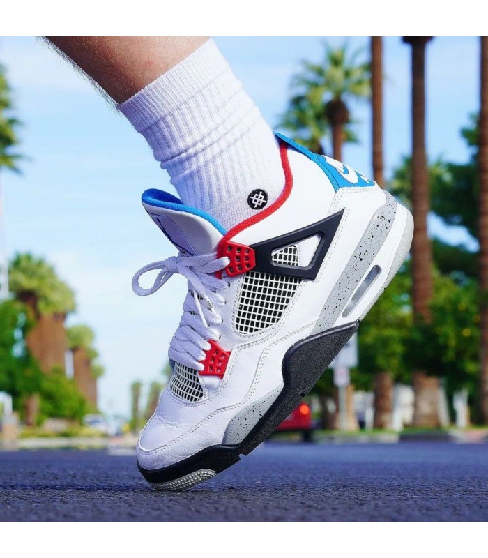 کفش بسکتبال نایک ایر جردن 4 سفید Nike air Jordan What The 4 W