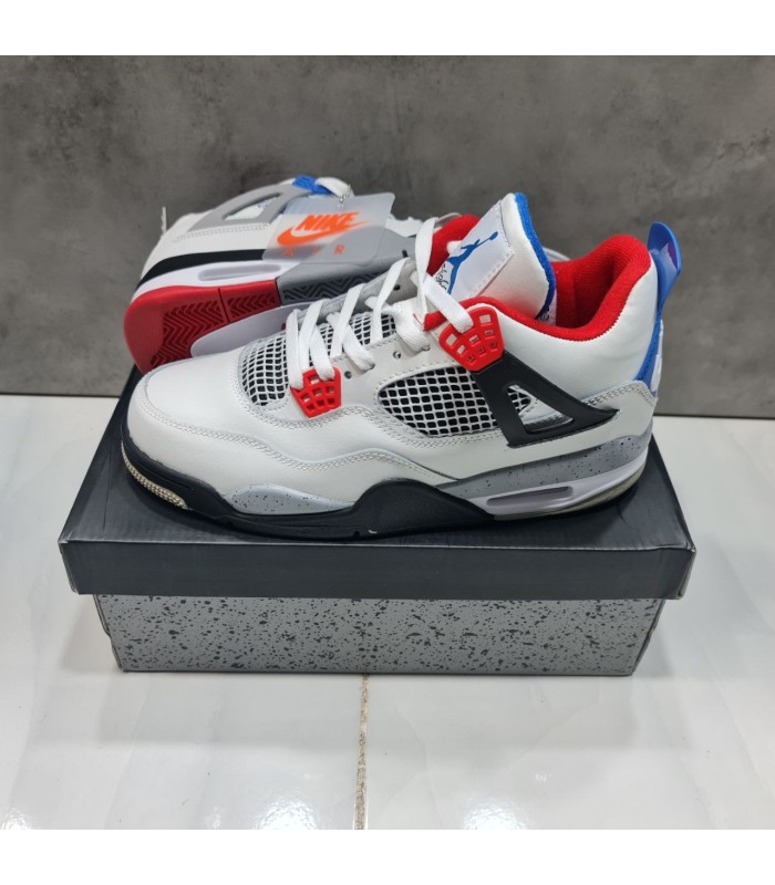 کفش بسکتبال نایک ایر جردن 4 سفید Nike air Jordan What The 4 W