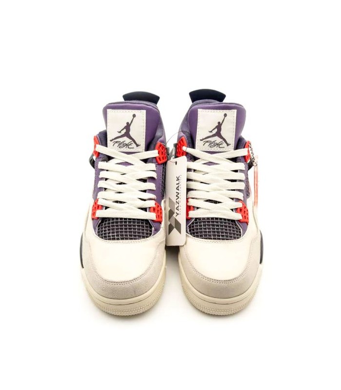کفش بسکتبال نایک ایر جردن 4 بنفش کرم Nike air Jordan 4 retro