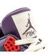 کفش بسکتبال نایک ایر جردن 4 بنفش کرم Nike air Jordan 4 retro
