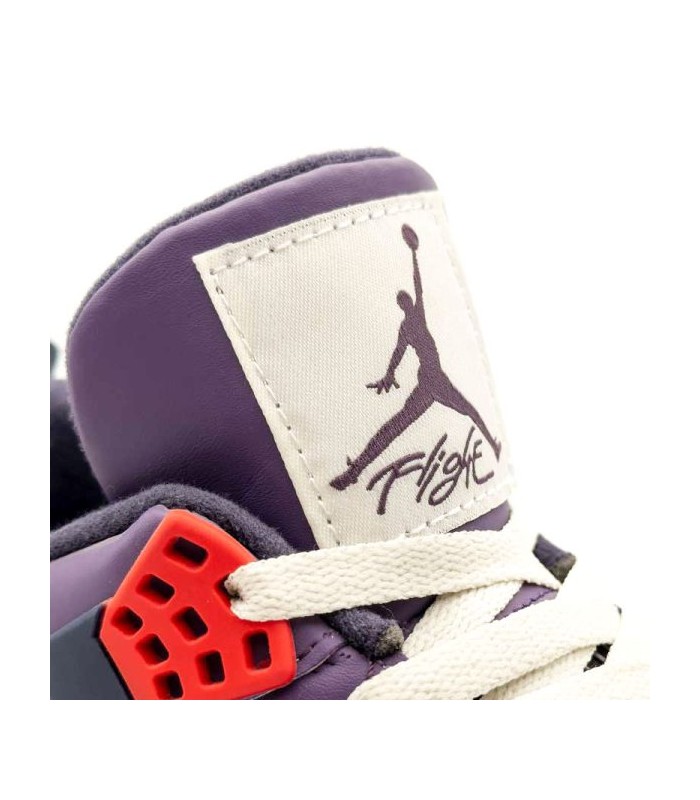 کفش بسکتبال نایک ایر جردن 4 بنفش کرم Nike air Jordan 4 retro
