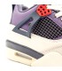 کفش بسکتبال نایک ایر جردن 4 بنفش کرم Nike air Jordan 4 retro